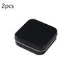 2Pcs Assorted Decorative Square Metal Storage Tins Sealed Hinged Lids Food Grade Containers for Party Candy Treat Gift Packaging