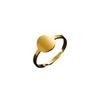 Cross-Border Fashion Stainless Steel Geometric Adjustable Round Ring