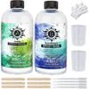 Zestawy Żywicy Epoksydowej Crystal Clear,1:Żywica odlewnicza Crystal Clear w proporcji 1:1 do form, rękodzieła DIY, biżuterii, malarstwa artystycznego