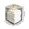1PCS Transparent Storage Box Cotton Swab Container Desktop Dust-Proof Makeup Removal Cotton Lipstick Cosmetics Boxes Acrylic New