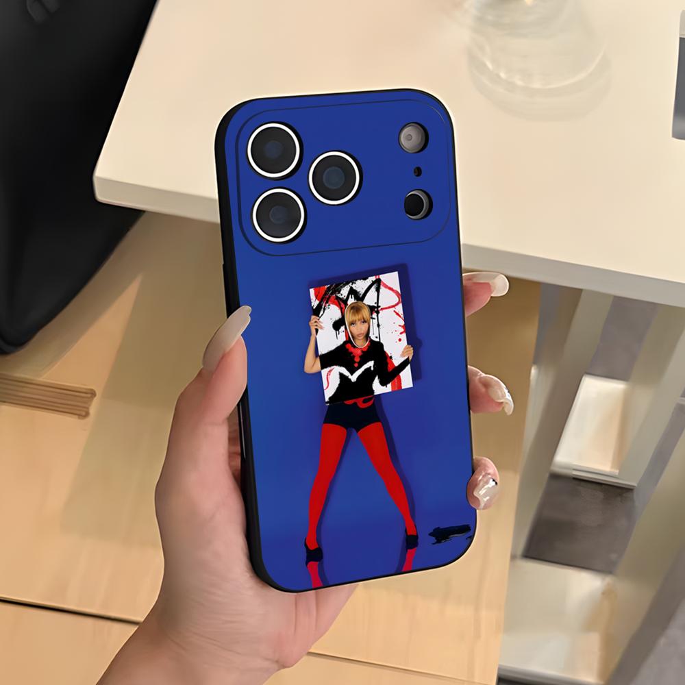 Singer Pink P-Pantheress Phone Case For IPhone 17 Air 16 E Pro Max 15 14 13 Mini 12 Pro 11 Max Plus Black Soft Shell