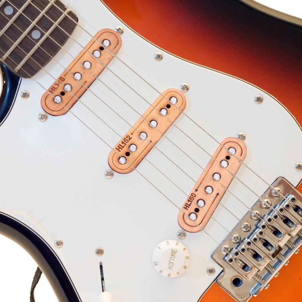 1 Set 3 Pcs 48 50 52 Maple Single Coil Pickup for Guitar Musical Instrument Accessory