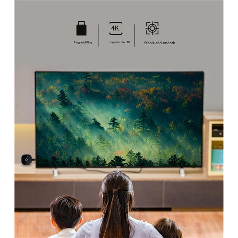 

ABUO-4K HD Mobile TV Live Screen Wireless Projector Dual-Band 5G Universal Display CJ62 чорний