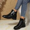 Fashion Women's Fashion Cotton Boots Winter New Round Head Side Zipper Glitter Anti-slip Wear-resistant Ankle Boots