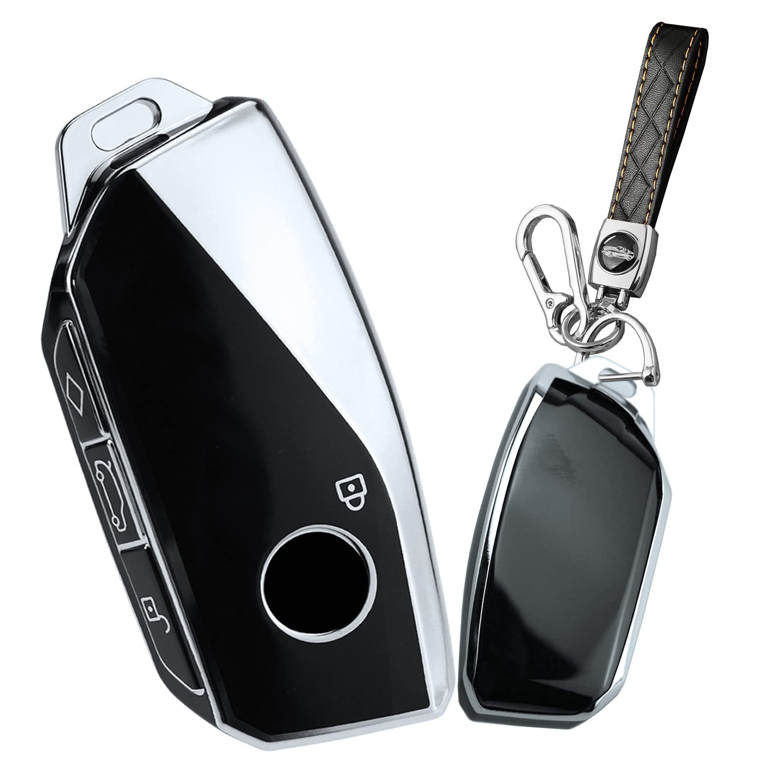 

Специальный чехол для ключа BMW, Чехол для смарт-ключа, Силиконовый чехол, Держатель для ключей, Для BMW X7, чёрный