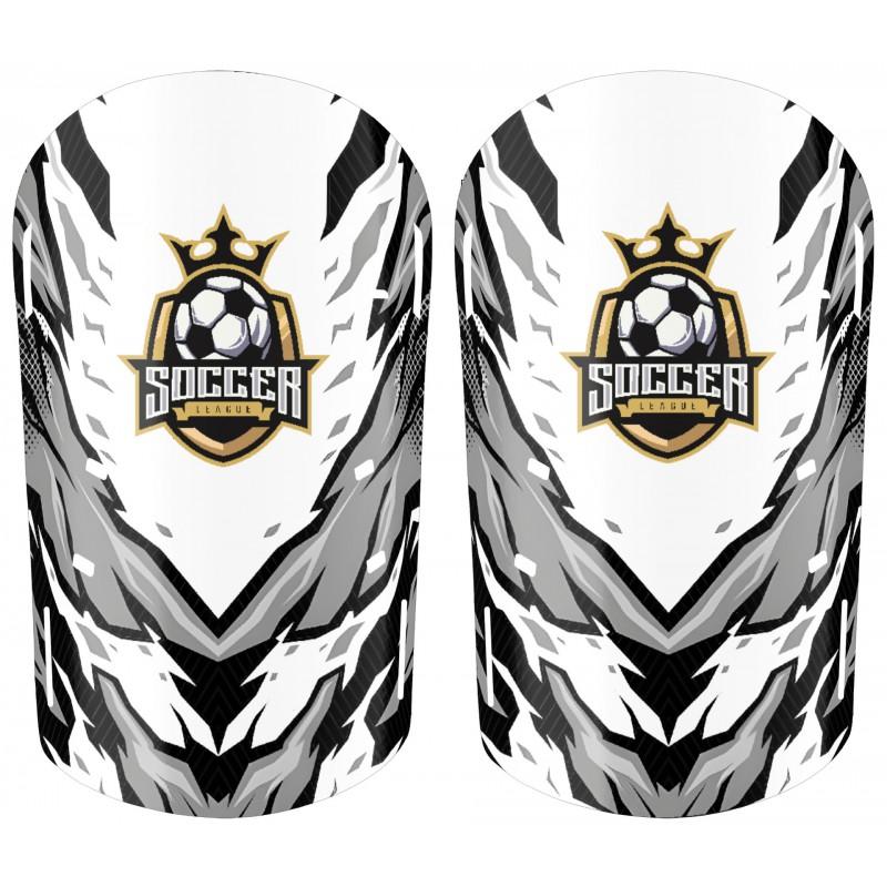 Professional Soccer Shin Guards With Sublimation Print Training Match Use