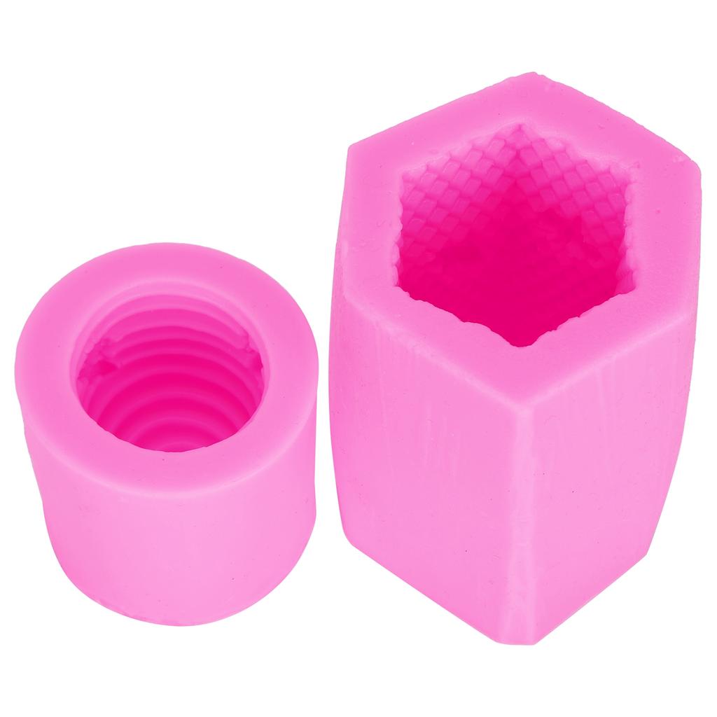 Beehive Candle Soap Mold DIY Silicone Cake Chocolate Candly Mold Accessory (Pink)
