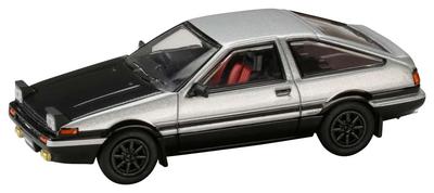 HJ64 Toyota Sprinter Trueno GT APEX JDM Style Carbon Bonnet Finished Product 1/64 (AE86) Silver/Black