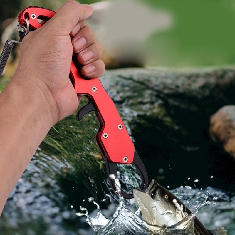 Multi-Function Fishing Pliers Fish Lip Grippers Hook Remover Portable Fishing Lines Cutter Scissors Comfortable Grip