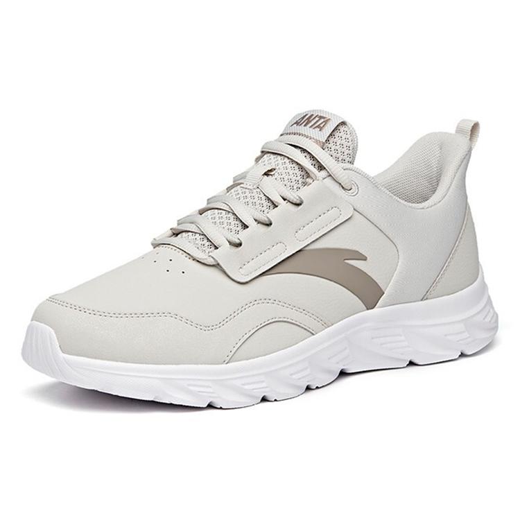 Anta Running Collection Casual Cushioning Slip Resistant Abrasion Resistant Low Top Running Shoes Men's Shade 1 Gray 912045524-3