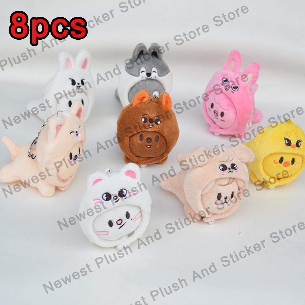 45-50cm Plush Keychain Toy Wolfchan Keychain Kawaii Cartoon Stuffed Animal Plushie Doll Large Sleeping Pillow Gift