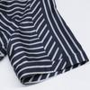 FENDI [Domestic Regular/2011 Made] FS0795 APQG Silk FF Pattern x Stripe S/S Shirt tops 38 NavyUsed