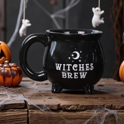 Neuheit Halloween Hexe Tasse Keramiktasse Internet-Berühmtheit Magische Tasse Schmelztiegel Hexe Wasserbecher Hexe Tasse