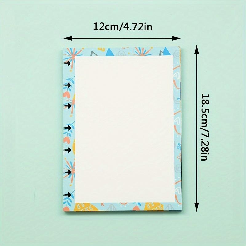 1set/60pcs B7 Handbook Refills, Notebook Loose-leaf Inserts, Handbook Simple Replacement Inserts, 7-hole Loose-leaf Refills