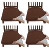 4Pcs Removable Stretch Chair Seat Cover Universal Dirt-resistant Chair Slipcover  Home