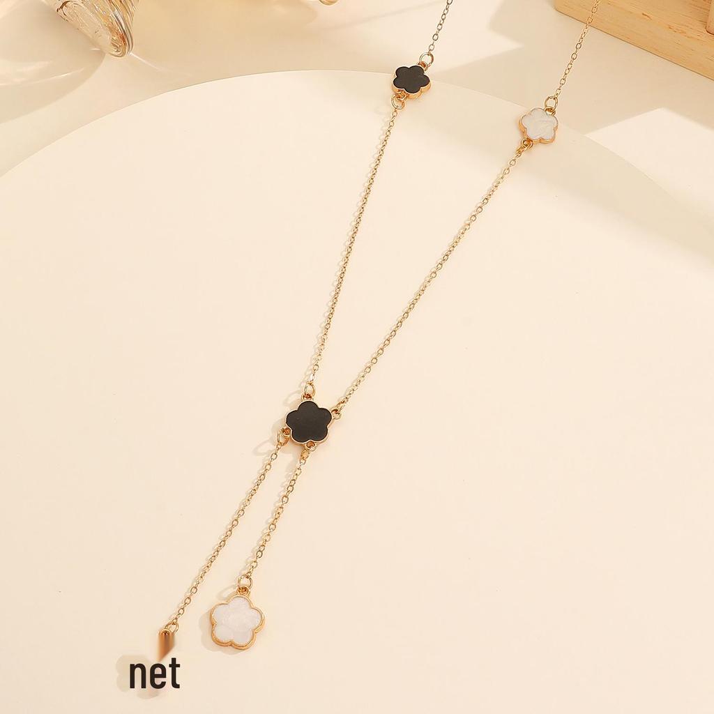 European and American Hot-Selling Lucky Clover Jewelry Set: Five-Leaf Bracelet, Earrings, Necklace & Ring for Women