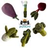 Jellycat Plush Vegetable Toys Set Eggplant, Cabbage, Beet, Broccoli, Kale, Chives