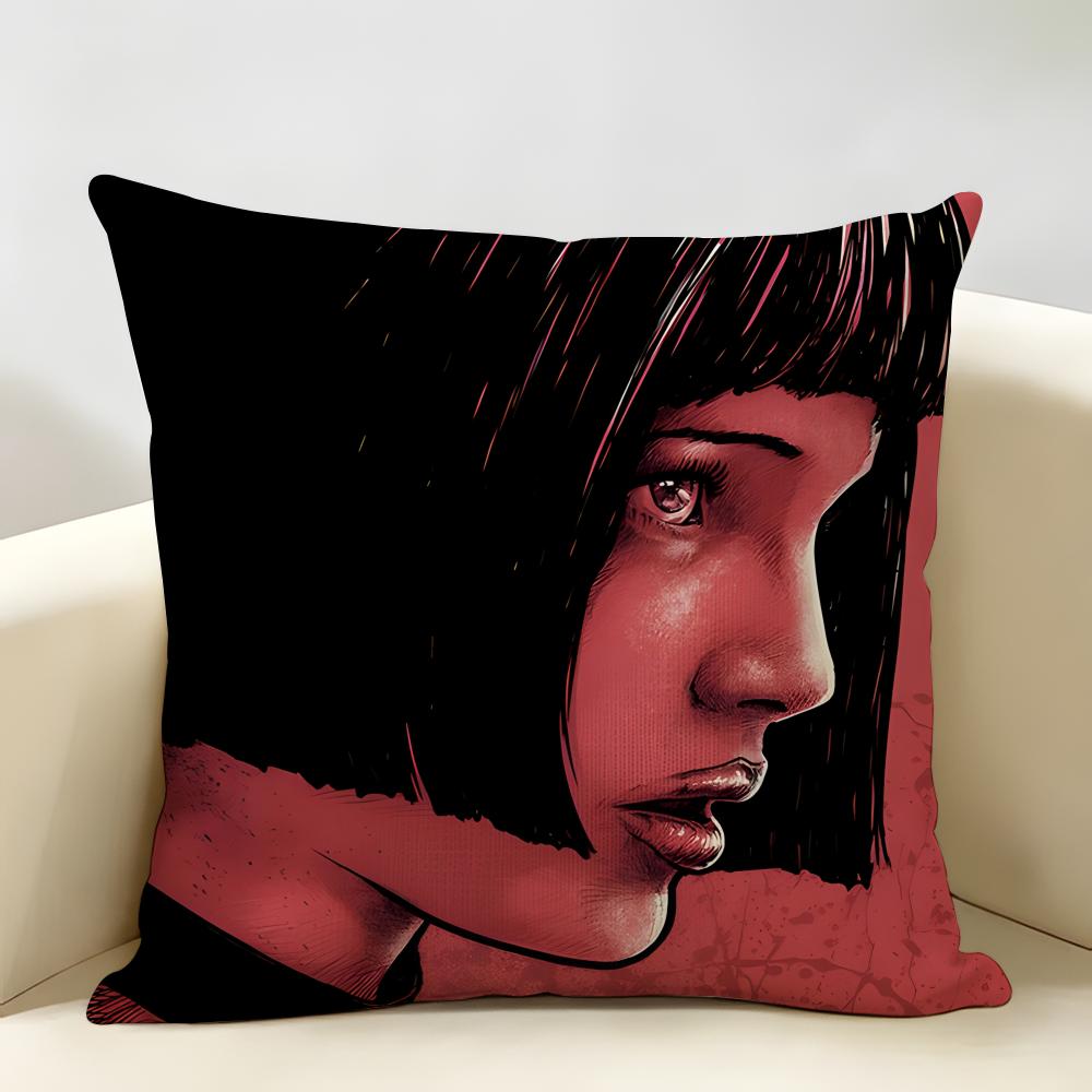 LLeon PPoster Classic Film Cushion Cover Natural Linen Organic Fabric DoubleSided Printing Room Sofa Decor Pillow Case