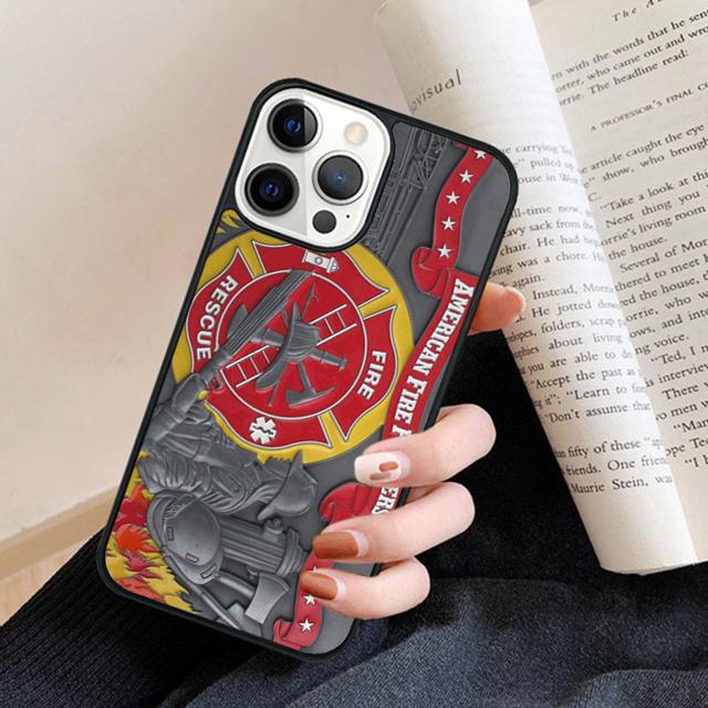 Feuerwehrmann Feuerwehrmann Logo Symbol Handyhülle Rückabdeckung für iPhone 17 Air 16 15 14 13 11 12 Pro Max Plus Fundas