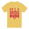 Ferris Bueller's Day Off Unisex Adult Righteous Dude T-Shirt