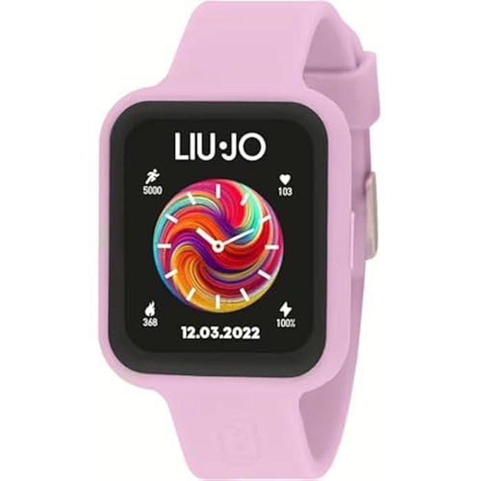 Montre - Liu Jo - Smartwatch Voice - Caoutchouc Rose - 1,83" Écran Tactile - IP67 Étanche