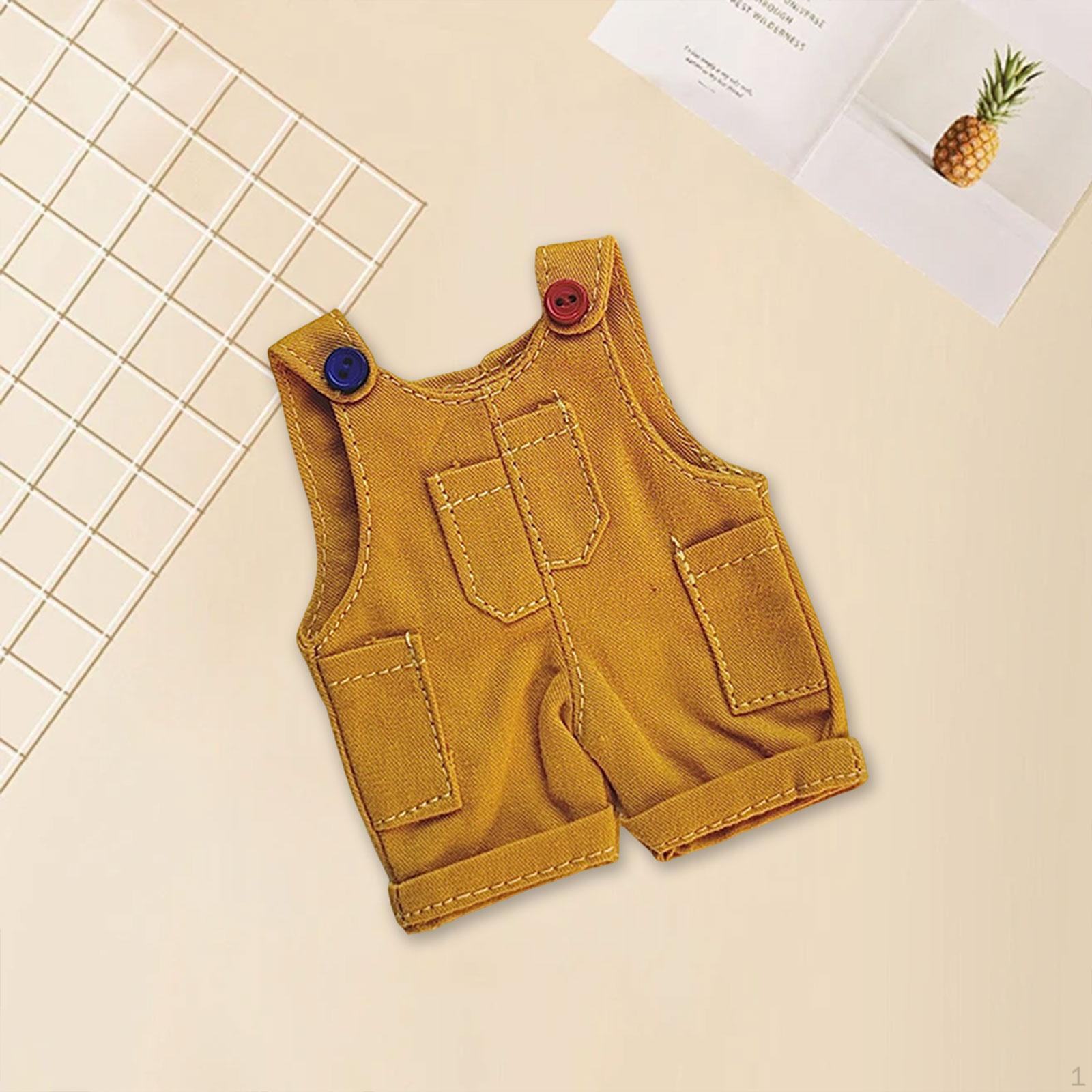 

Bear Doll Jumpsuit Clothing Gifts for Little Girls Photo Props Stylish DIY Toy