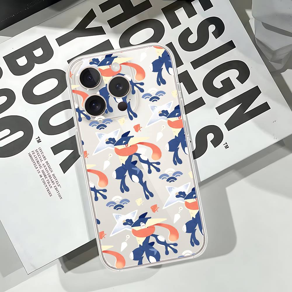 Cute Cartoon P-Pokemon Phone Case For IPhone 17 16 15 14 Plus 13 12 11 Pro Max Phone Back Cover Transparent Shockproof Cover