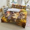 Oil Painting of Puppies Bedding Set Soft Duvet Cover Set Quilt Cover With Pillowcase For Bedroom Decor Birthday Gift For Kids