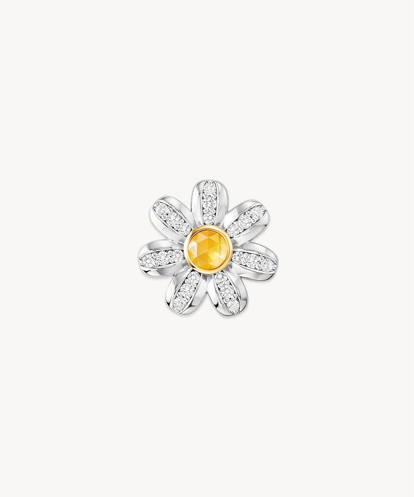 Lola Rose Daisy Citrine Triple Flower Pendant Women'S Necklace