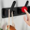 Colgador Metálico de Pared para Baño para Ropa y Toallas, Negro