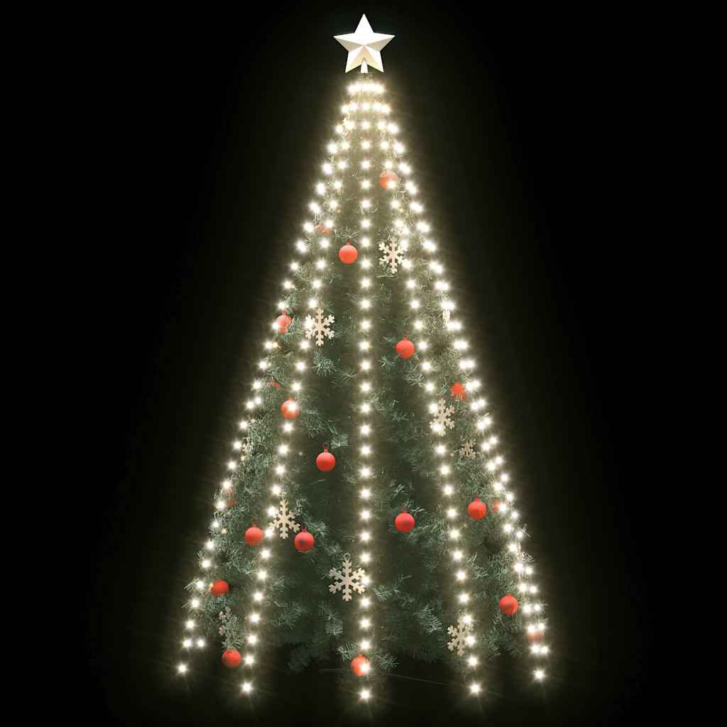 Vidaxl Siatka Lampek Choinkowych, 250 Zimnych Białych Diod Led, 250 Cm