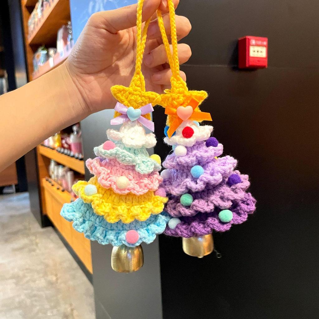 International Yarn Crochet Mini Christmas Tree Car Ornament Gift