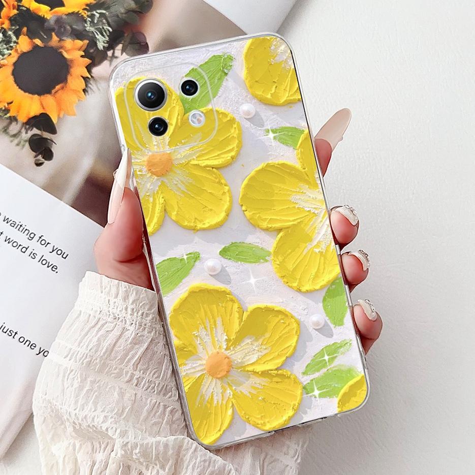 For Xiaomi Mi 11 Lite Case New Fashion Painted Cover Soft Silicone Phone Case For Xiaomi Mi 11 Lite 5G NE 11Lite MI11LIte Fundas