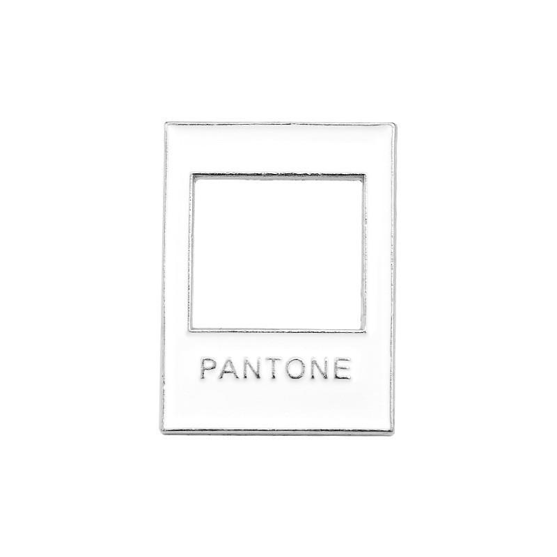 

Creative Pantone Letter Brooch Pin Accessory For Men And Women In Unique Geometric Design