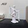 Exquisite Ancient Style Figurine 3D Printed Chinese Dancer Ornament, Elegant Flowing Water Sleeve Figurine, Desktop Decoration Traditional Oriental