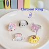Sanrio Pachacco Melody Cinnamoroll Kuromi Purin Cute Rings Opening Adjustable Ring For Women Girl Finger Jewelry Accessories