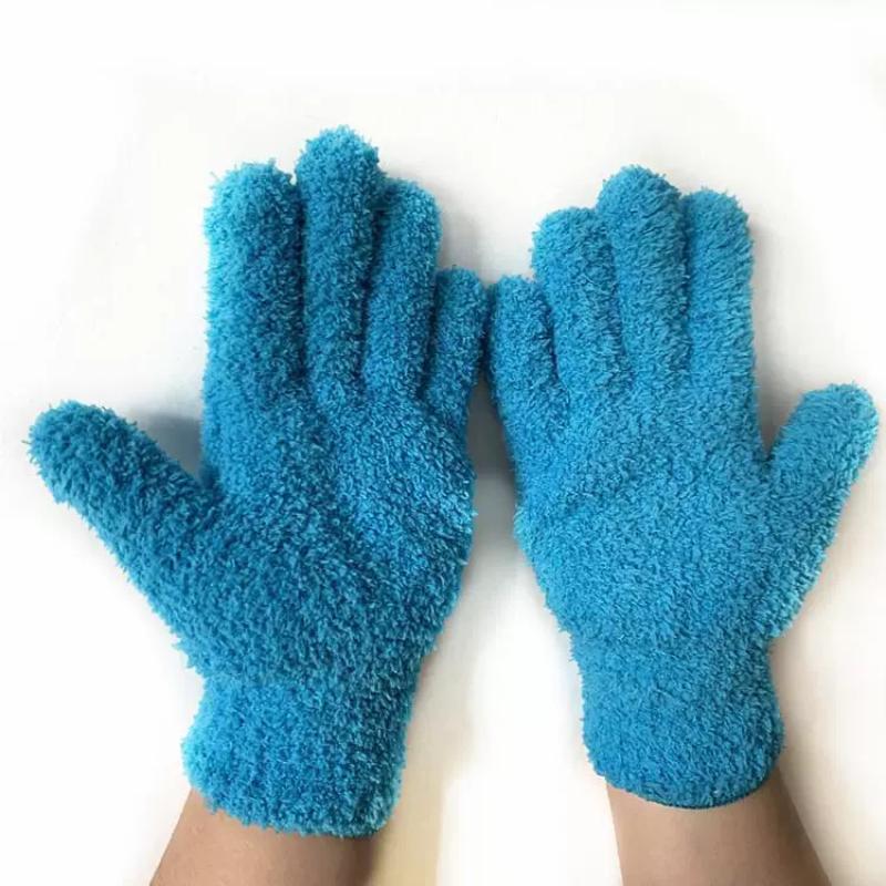 Microfiber Dusting Gloves - Stretchable & Breathable Cleaning Gloves, Non-Waterproof For Cars, Boats, Rvs, Pools, Home, Kitchen