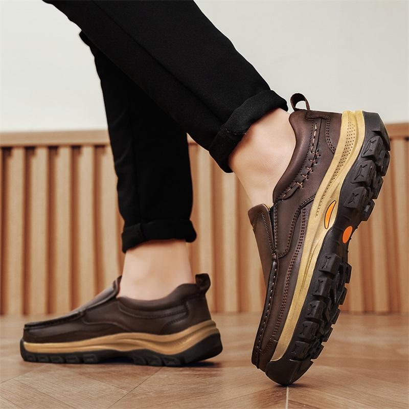 Fashion Men's Loafers Fashion Casual Shoes Comfortable Platform Flats Leisure Men Flats Classics Outdoor Trekking Shoes Zapatillas Male