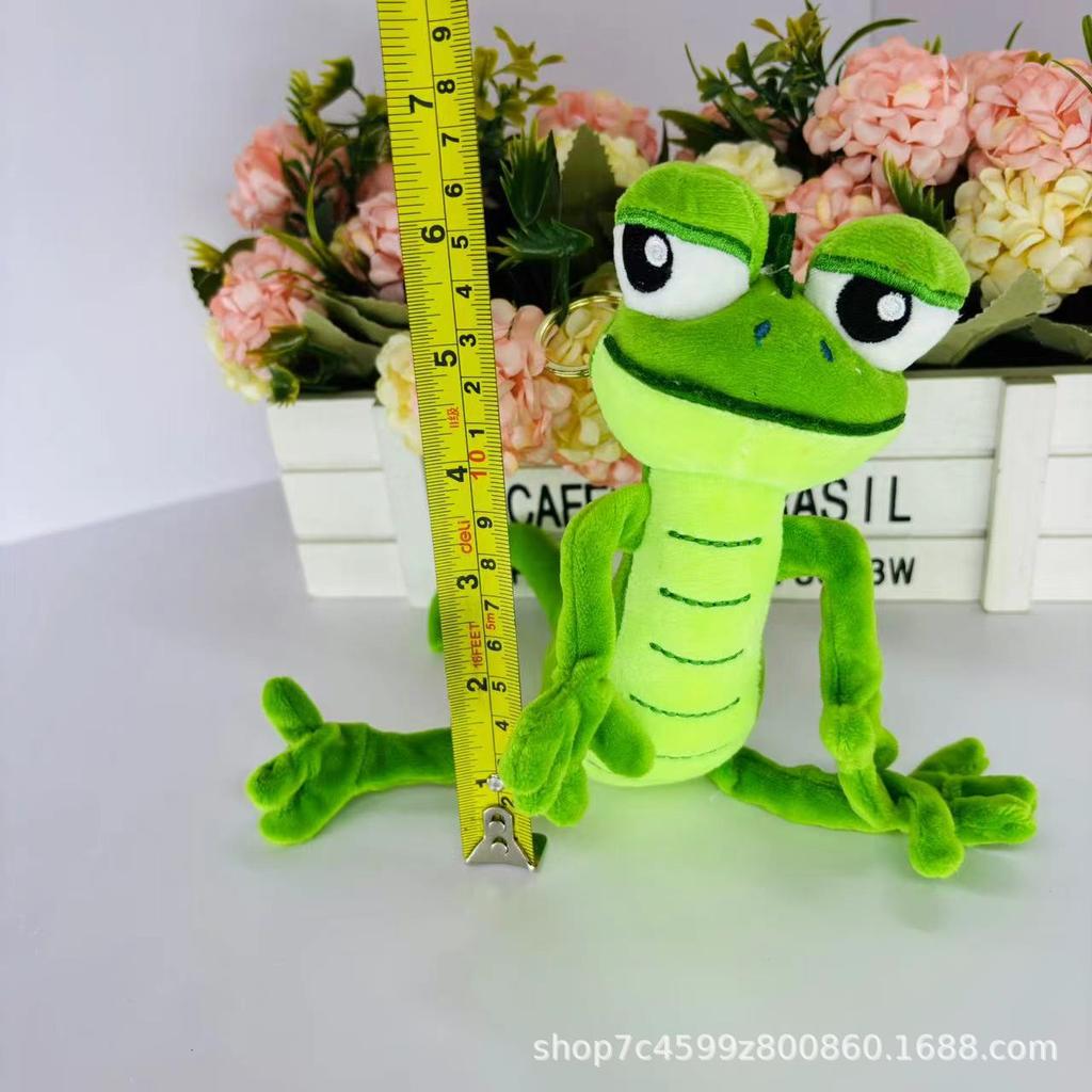 16cm Creative Cute Lizard Keychain Pendant Kawaii Plush Toy Fun Anime Cartoon Soft Stuffed Animals Dolls Gifts for Kids Children