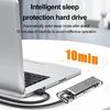 M.2 NVMe SSD Enclosure USB3.1 Gen2 External SSD Case Clear Hard Drive Adapter 10Gbps M.2 NVMe to USB Adapter Support UASP for PCIe NVMe SSD