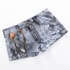 Herren-Boxerunterwäsche, mittelhoher Schnitt, Imitation von Jeans mit 3D-Druck, Shorts, Slips, elastische Wraps, U-konvexe Höschen