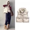 Women S Hooded Vest Casual Warm Short Outerwear Loose Fit