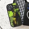 British Pop C-CharliS-XCX Singer Leather Phone Case For IPhone 16 15 14 17 Pro Max 11 12 Mini Plus Soft Shell
