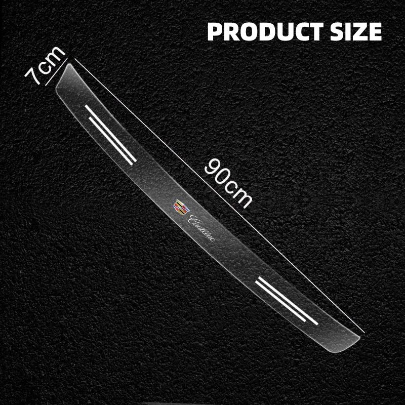 Transparent Car Rear Trunk Bumper Guard Stickers For Cadillac Emblem ESCALADE ATS BLS CT4 CT6 SRX STS XT4 XT5 SLR XT6 XTS