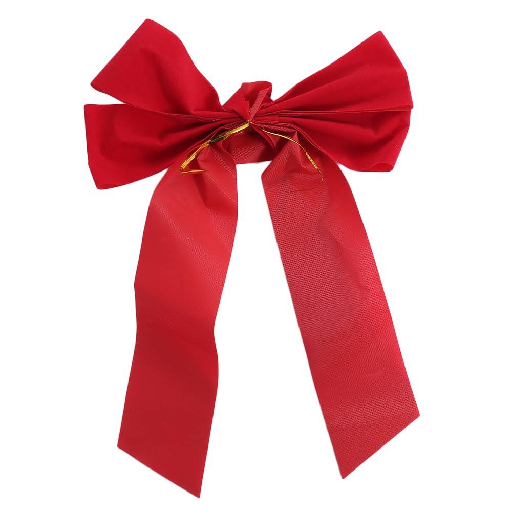 Large Size Christmas Tree Bow DIY Wreath Bow Home Decoration Red Velvet Bow  Wedding
