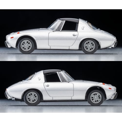 TOMYTEC Tomica Limited Vintage 1/64 Scale LV-139c Toyota Sports 800 with Custom Wheels, Silver, 1969 Model, Finished Product, 336037