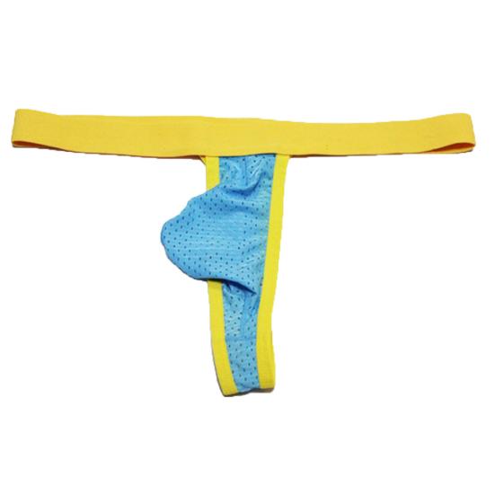 Men's Sexy Mesh Bulge Pouch Breathable T-Back G-string Briefs Thongs Underwear