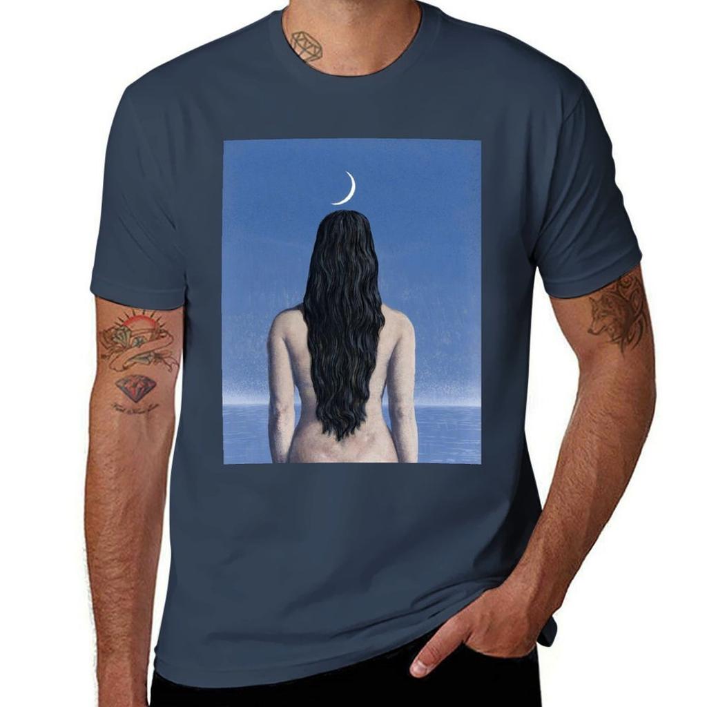 The Evening Dress, René Magritte T-Shirt Mens Graphic T Shirts T Shirts for Man Graphic Funny Man T Shirt Designer T-Shirt
