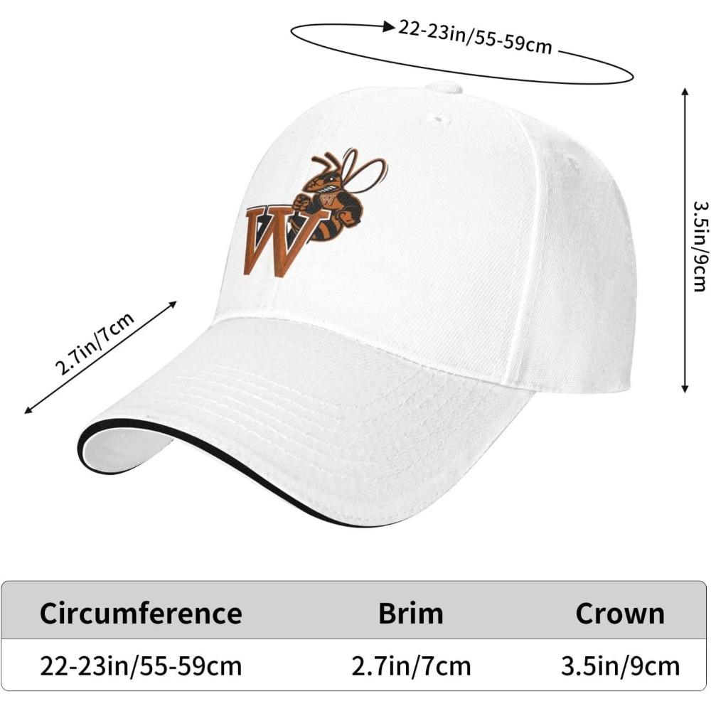 Waynesburg Aa University Casual Sandwich Baseball Cap Adjustable for Men for Women