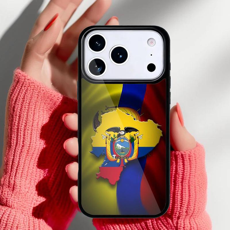 

Ecuador Flag soft Phone Case for iPhone 17 16 15 14 13 Pro Max Back Cover for 12 11 Pro Coque iPhone 14